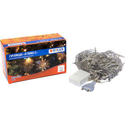 Гірлянда Delux STRING С 200 LED 10m Теплий білий/прозорий IP20 90017981 smart