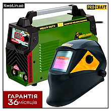Інверторний зварювальний апарат Procraft AWH285 і Маска Procraft SHP90-30 NEW