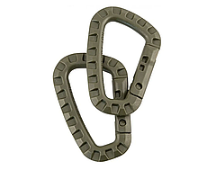 Карабін тактичний пластиковий S5 ABS легкий карабін для рюкзака плитоноски розвантаження всі кольори, фото 4