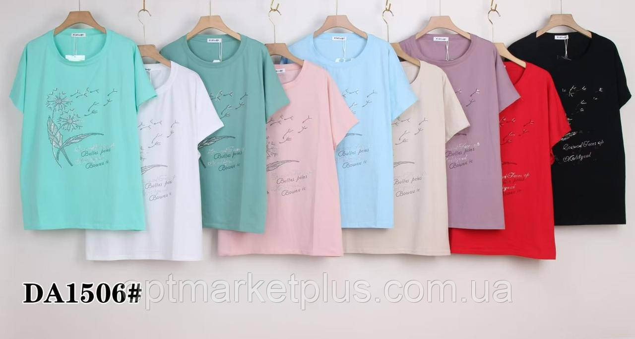 Футболки жіночі, супербатал камені стрази (62-70 універсал) гуртом купити від складу 7 км Одеса