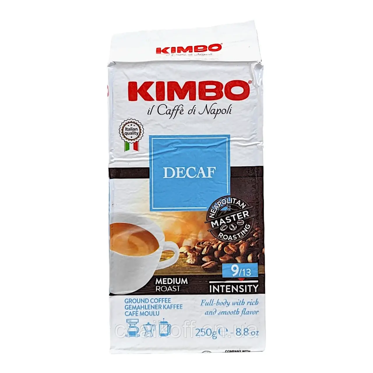 Кава мелена без кофеїну Kimbo Decaf 250 г (Італія)