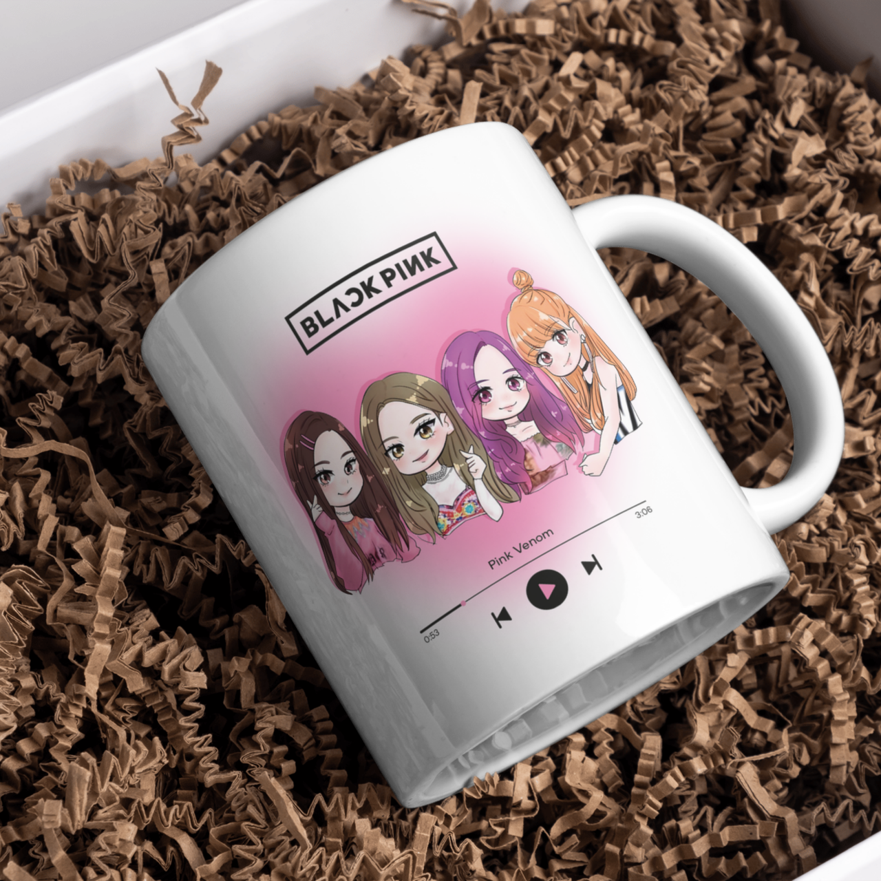 Чашка-подарунок Blackpink, кружка Орігамі