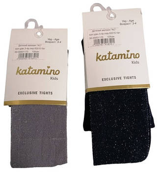 Колготи для дівчаток із люрексом на 3-4 роки