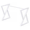Каркас розбірний для столу з металу 1200×600×730 мм Loft Білий, фото 2