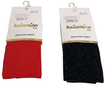 Колготи для дівчаток із люрексом на 5-6 років