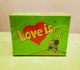 Жувальна гумка Love is... яблуко і лимон 100 штук