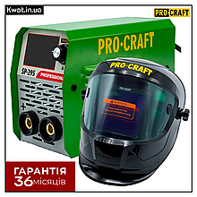 Інверторний зварювальний апарат Procraft SP295 NEW і Маска Procraft SPH1000
