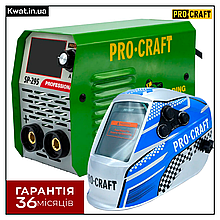 Інверторний зварювальний апарат Procraft SP295 NEW і Маска Procraft SHP100-90