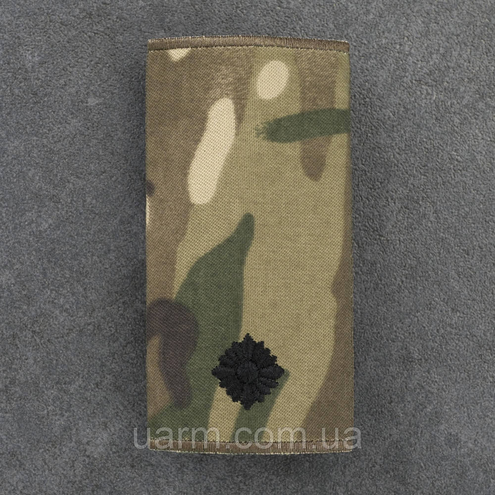 Погон молодший лейтенант МУФТА 1шт мультикам 10.0 х 5.0 см, фото 1