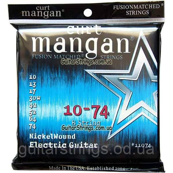 Струни Curt Mangan 11074 Nickel Wound 8-String 10-74