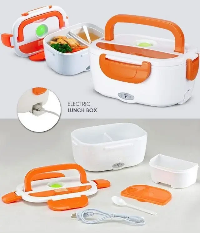 Ланч-бокс с функцией подогрева еды Electric lunch box Контейнер для еды с подогревом