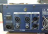 Аудіо мікшер Звуковий пульт підсилювач Mixer BT 4200D 4CH c bluetooth, фото 3