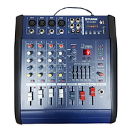 Аудіо мікшер Звуковий пульт підсилювач Mixer BT 4200D 4CH c bluetooth