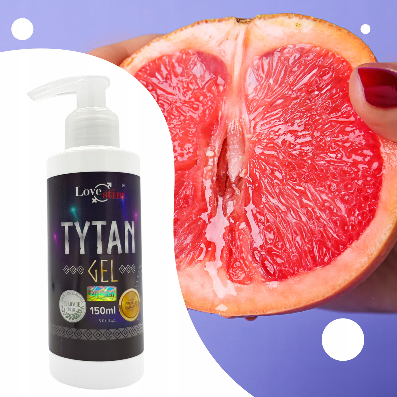 Лубрикант возбуджающий Love Stim Titan (Женьшень і Гуарана для чоловіків) 150 мл Польща