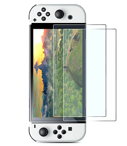 Захисне скло 2шт CDK для Nintendo Switch OLED | Full Glue (015194) (clear)