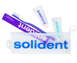 Набір для подорожей фіолетовий Solident Travel Kit Mint & Blackcurrant