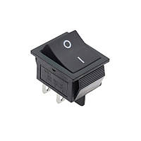 Перемикач, кнопка KCD4-201, AC 16А 250В (Чорний)