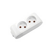 Колодка 2 гнізда без з/к ViKo MULTI-LET для подовжувача без заземлення, колодка 2 гнізда 90138200