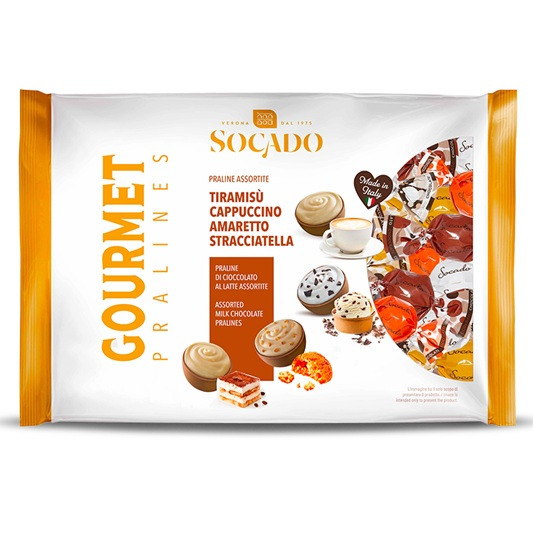 Цукерки Шоколадні Асорті Сокадо Моменти Socado Momenti Gourmet Praline Assorted 1000 г Італія, фото 1