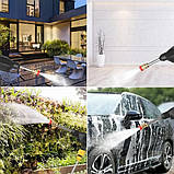 Акумуляторна Мінімойка для авто високого тиску в кейсі (2 АКБ, 12 предметів, 60 барів), фото 9