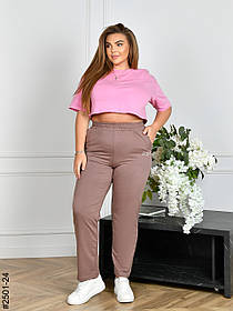 2501-24 Спортивні штани жіночі двонитка батал (4 од: 54,56,58,60)