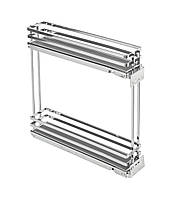 Карго GTV MOVIX PRO 200 мм висувний кошик для кухні, бокове кріплення, хромований