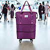 Легка дорожня сумка трансформер на колесах із збільшенням велика жіноча, фото 9