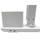 Настільна лампа з органайзером Bailong BL-3301 USB Настільна сенсорна LED-лампа, фото 6