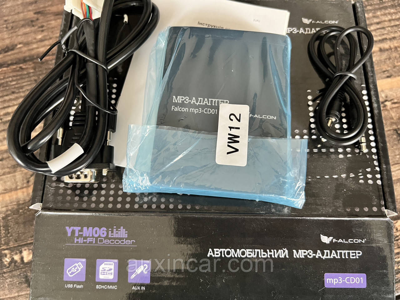Usb aux sd card Ятур FALCON YTM06- VW12 для штатної магнітоли Фольсваген, фото 1