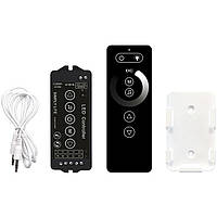 LED димер RF Music 2-канальний 12A DC12-24V Радіо - Сенсорний 6 кнопок