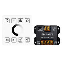 LED димер RF одноканальний 30A DC5-24V Радіо - Сенсорна панель 8 кнопок