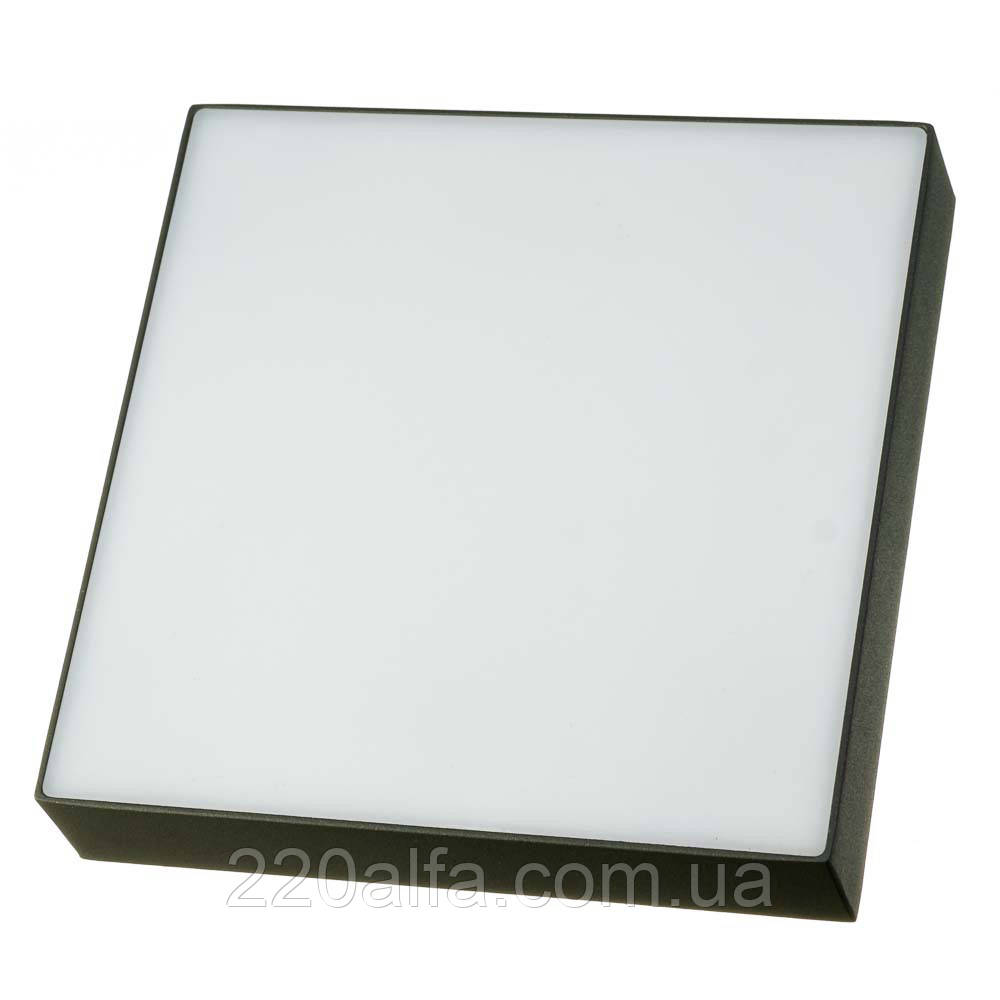 Led світильник накладний квадратний МОТОКО Gloria 36Вт 4000К IP40 графітовий, фото 1
