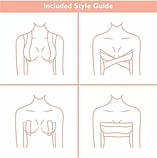 ТЕЙПИ Пластир для підтягування грудей Невидимий бюстгальтер без бретелей Кінезіо Тейп, фото 4