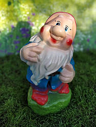 Садовий гном Веселий 41 см - керамічний гном для саду