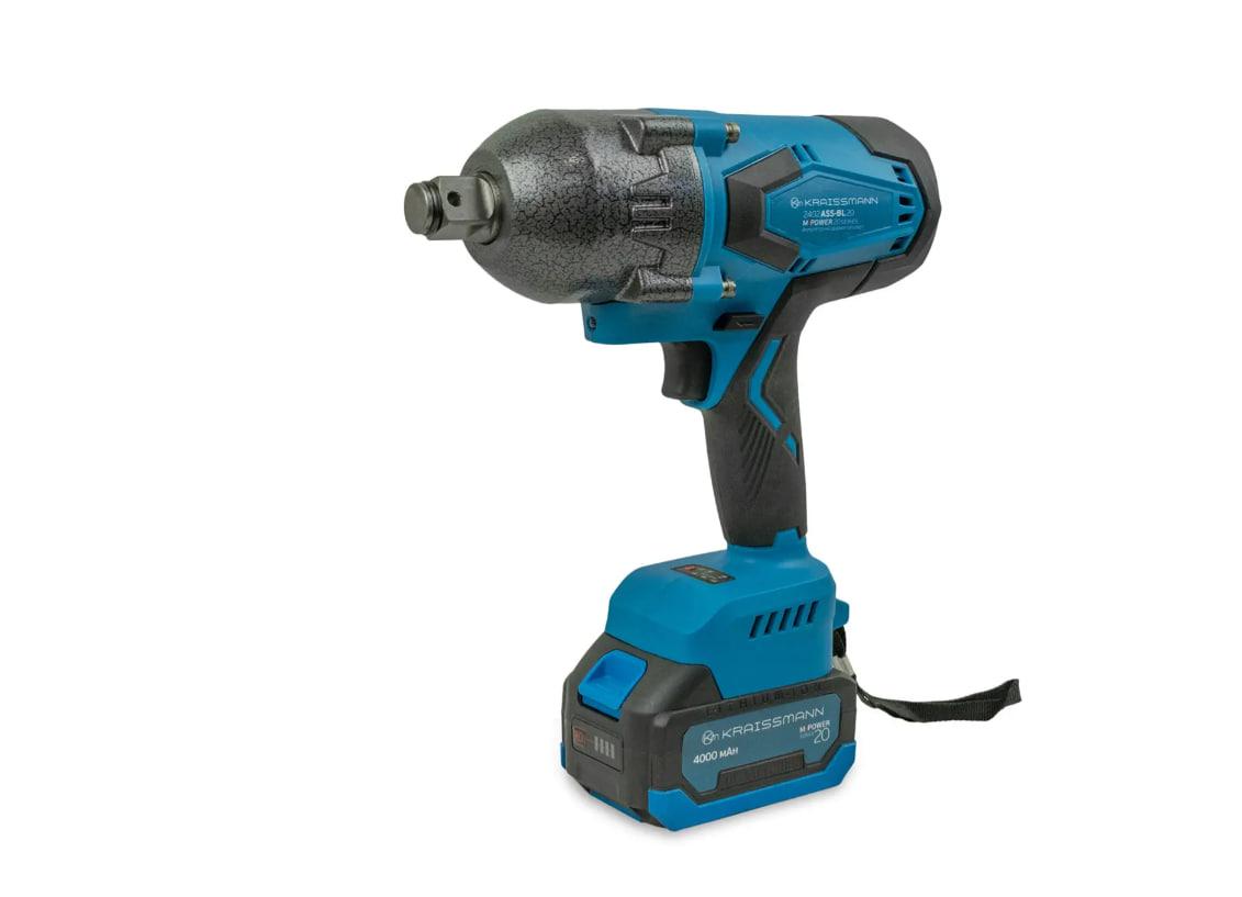 Акумуляторний ударний гайковерт KRAISSMANN 2402 ASS-BL 20/2 MP Гайковерт для шимантожа (2 АКБ і Заряджання)