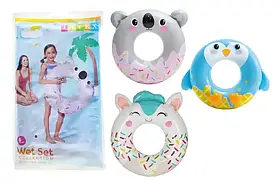 Коло надувне INTEX "Тваринки" 59266, 3 види, розмір 84см