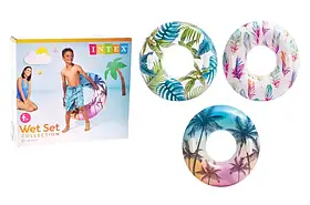 Круг надувний 58263 INTEX з ручками "Пальма", діаметр 97см, в коробці