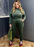 💎 Велюровий спортивний костюм кольору хакі – розкіш і комфорт у кожному русі!, фото 10