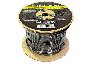 Кабель мікрофонний Sound Star Ø 6 мм(0520), мідний на котушці, 100м