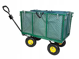 Візок садовий Carruzzo 219 л тачка для транспортування листя гілок вантажів R_2516
