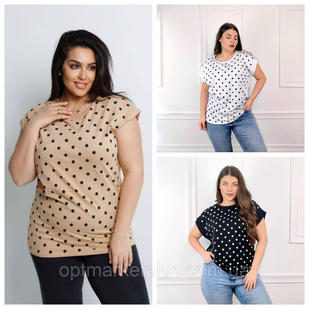 Футболки жіночі, батал (2XL-4XL) Туреччина гуртом купити від складу 7 км Одеса