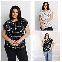 Футболки жіночі, батал (2XL-4XL) Туреччина гуртом купити від складу 7 км Одеса