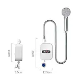 Проточний водонагрівач з душем | LED дисплей | 3500 Вт, фото 3