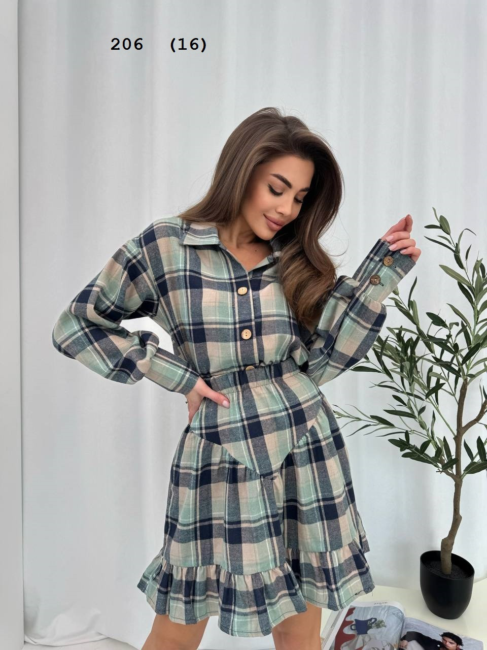 Костюм ( спідниця і сорочка) 206 (16), фото 1