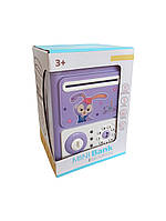 Іграшка скарбничка-сейф дитячий підсвічування, звукові ефекти, банкноти, ключик 13*17*11 см (206-1), фото 2