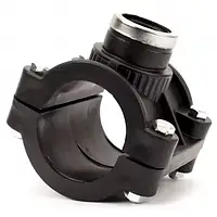 Хомут для врізки в ПНД та ПВХ труби 110х1 1/2" (сідло затискне)
