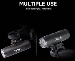 Передній велоліхтар XOSS XL800 (800 Lumen, 2600 mAh) велофара алюміній від USB type-c, фото 6