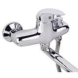 Змішувач для ванни Lidz 43 79 0051 з поворотним виливом (з душовим гарнітуром) (k40) LD43790051CRM35128 Chrome, фото 2