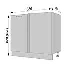 Кухонна кутова тумба з полицею. Шир 880 мм., фото 3