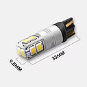 Комплект світлодіодних ламп NAPO LED T10-2835-10smd W5W T10 колір світіння білий 2 шт, фото 4